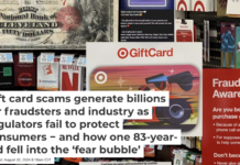 Banking regulations haven’t caught up with gift cards, which fraudsters are using to steal money from people in ways that are difficult to trace or reverse. The Conversation, CC BY-ND